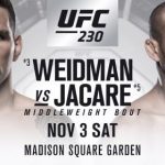 UFC 230 Chris Weidman vs Jacare Souza