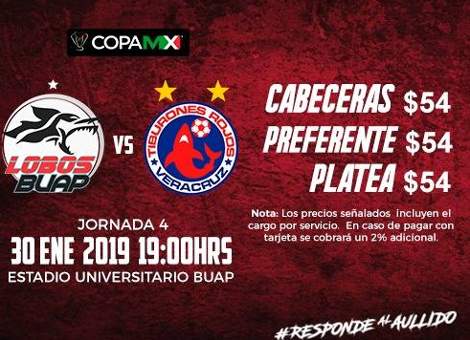 Resultado: Lobos BUAP vs Veracruz [Vídeo Resumen] ver Jornada 4 Copa MX  Clausura 2019