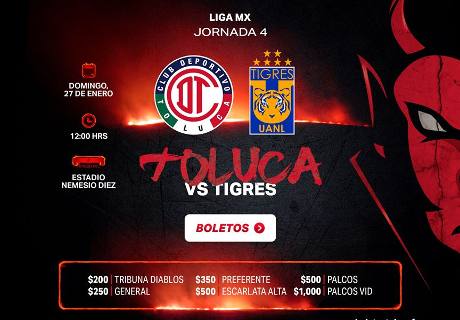 Toluca vs Tigres