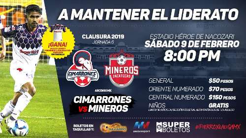 Cimarrones vs Mineros