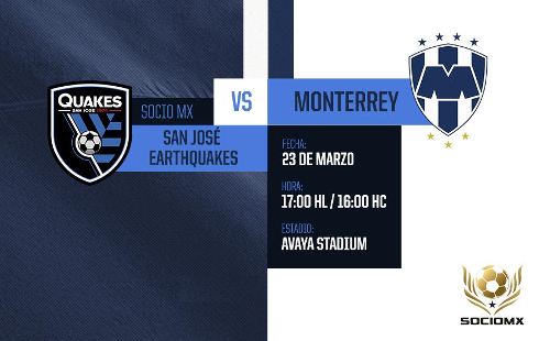 San Jose Earthquakes vs Monterrey