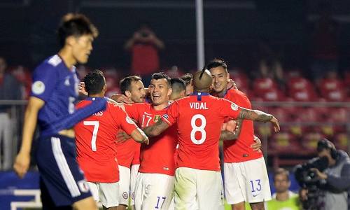 Chile vs Japón 4-0