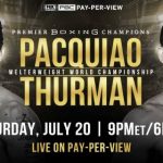Manny Pacquiao vs Keith Thurman