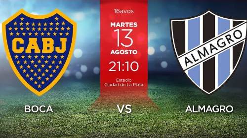 Boca Juniors vs Almagro