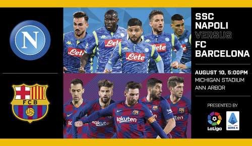 Resultado: Napoli vs Barcelona [Vídeo Resumen Goles] Amistoso 10 de Agosto 2019