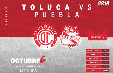 Resultado Toluca Vs Puebla Video Resumen Goles Jornada 13 Torneo Apertura 2019