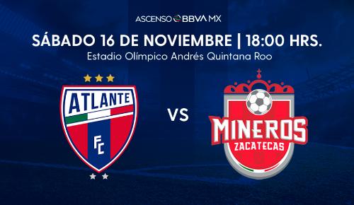 Atlante vs Mineros en VIVO