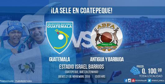 Guatemala vs Antigua y Barbuda