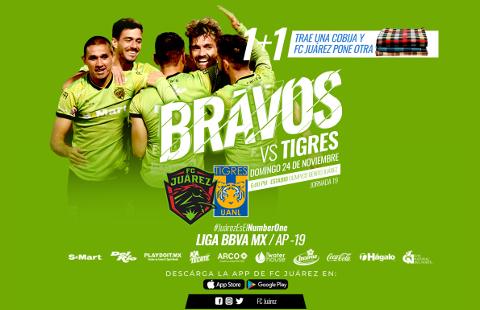 Ju&aacute;rez vs Tigres en VIVO