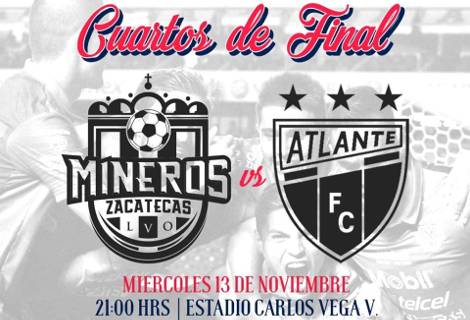 Mineros vs Atlante en VIVO