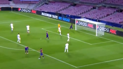 Gol Ansu Fati Barcelona vs Ferencváros 2-0