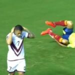 Lesión de Santiago Arias Colombia vs Venezuela en Eliminatorias CONMEBOL 2022