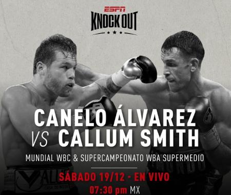 Saúl 'Canelo' Álvarez vs Callum Smith EN VIVO por ESPN