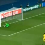 Penal fallado de Leo Messi PSG vs Barcelona 1-1