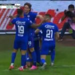 Gol de Cabecita Rodríguez Cruz Azul vs Santos 1-1