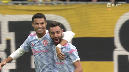 Gol Cristiano Ronaldo Young Boys vs Manchester United