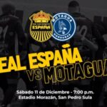 Real España vs Motagua
