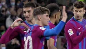 Barcelona vs Osasuna 4-0 Liga Española 2021-22