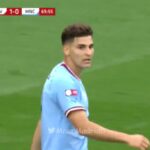Primer gol de Julian Alvarez con el Manchester City ante el Liberpool