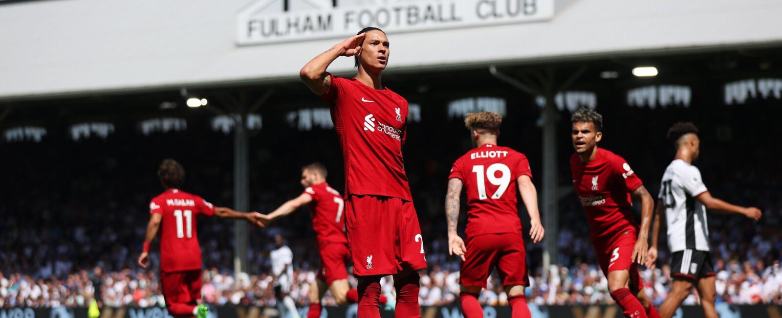 Gol de Darwin Núñez vs Fulham