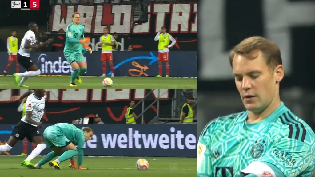 El tremendo fallo de Neuer ante Frankfurt