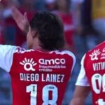 Repetición Gol Diego Lainez Arouca vs Braga 0-6