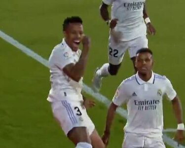 Repetición Gol Militao Osasuna vs Real Madrid 0-1