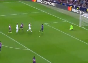 Repetición Gol de Lautaro Martínez Barcelona vs Inter de Milán 1-2