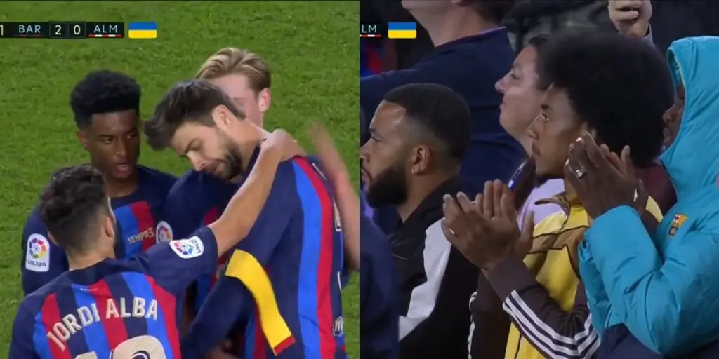 [Emotivo] La ovación del Camp Nou a Piqué tras su último partido con el Barcelona