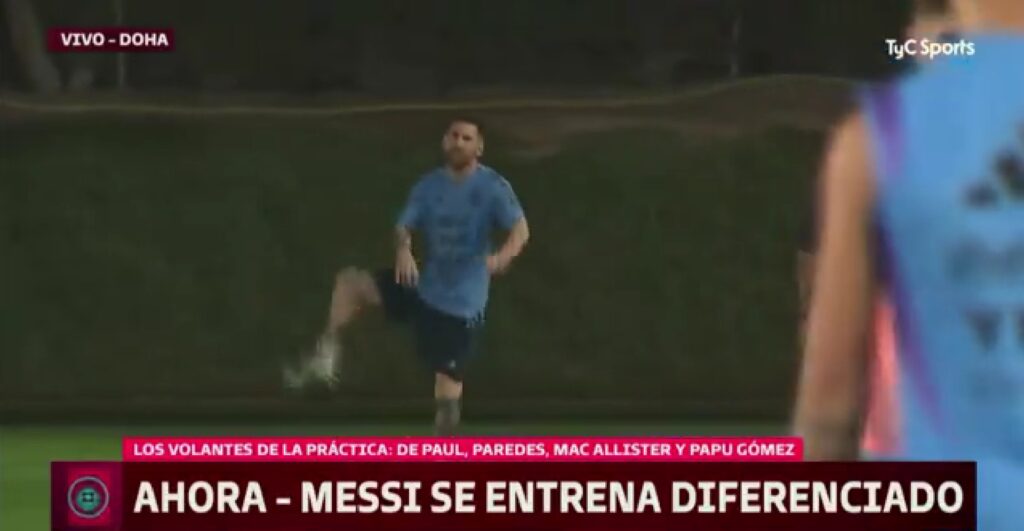 La razón por la que Leo Messi entrena por separado con Argentina