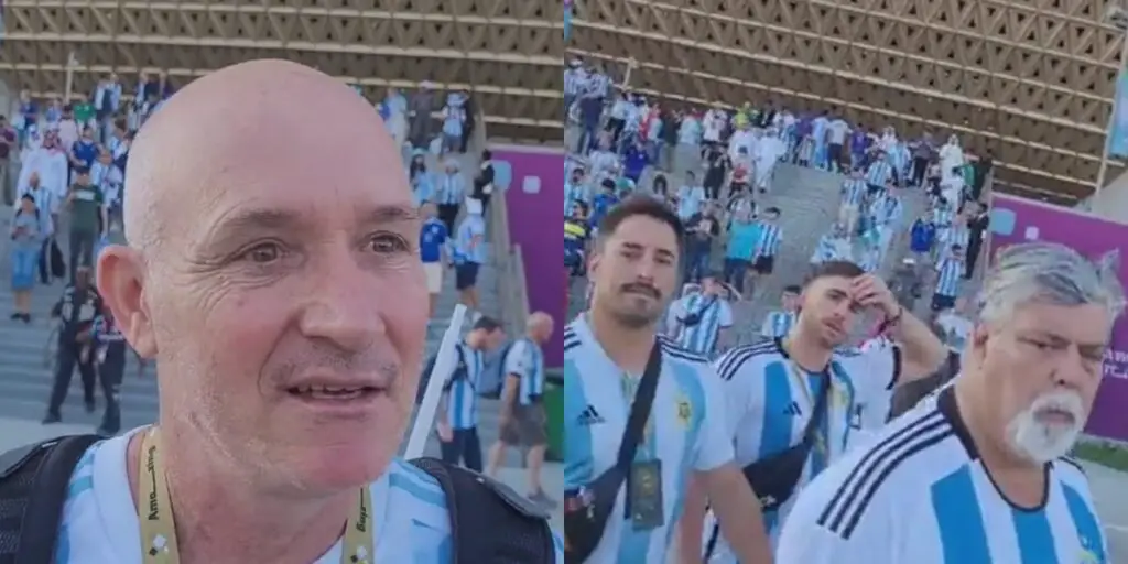 La reacción de los aficionados de Argentina tras la derrota ante Arabia Saudita