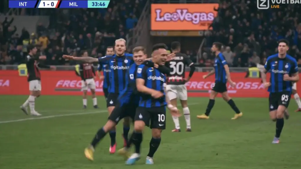 Inter vs Milán 1-0 Jornada 21 Serie A 2022-23