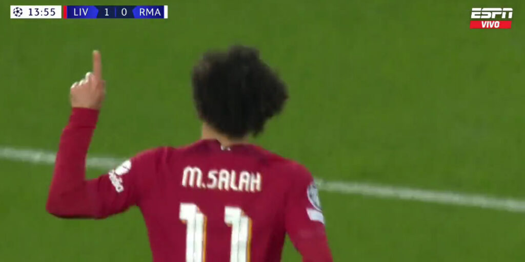 Repetición Gol Mohamed Salah Liverpool 2-0 Real Madrid Champions League 2022-23
