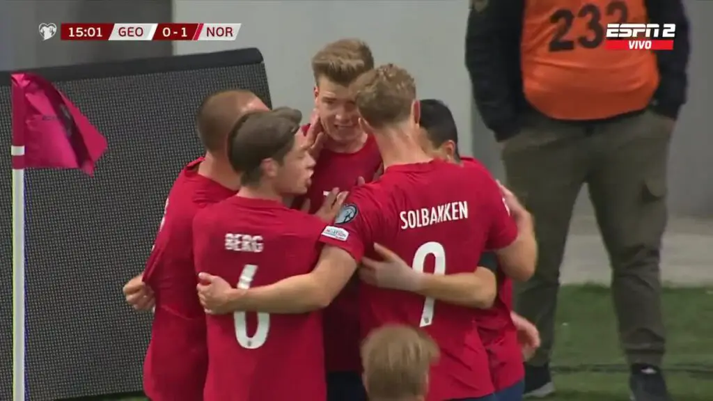 Georgia vs Noruega 1-1 Eliminatorias Eurocopa 2024
