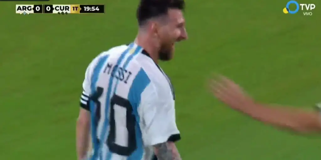 Así fue el GOLAZO de Leo Messi para abrir el marcador en el Argentina vs Curazao