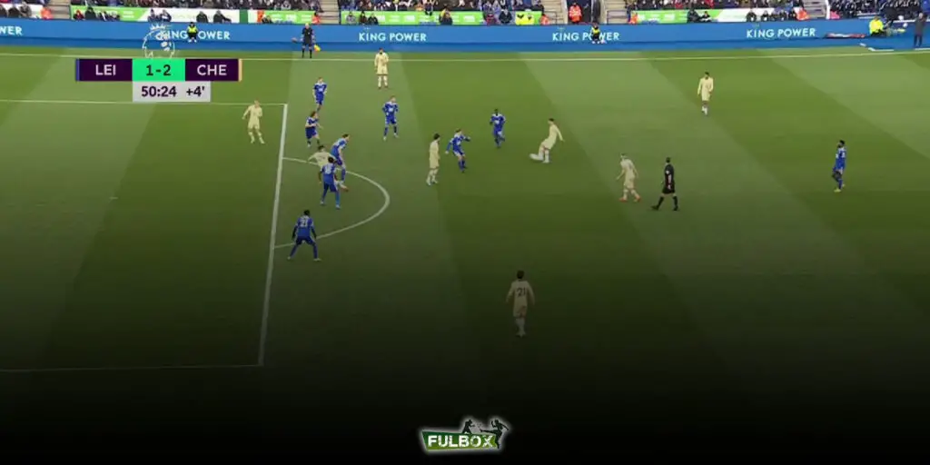 Tremenda asistencia de Enzo Fernández a Kai Havertz en el Leicester vs Chelsea 