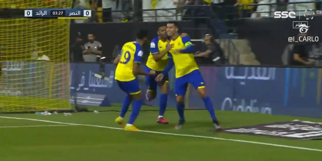 El Gol de Cristiano Ronaldo HOY en el Al Nassr vs Al Raed