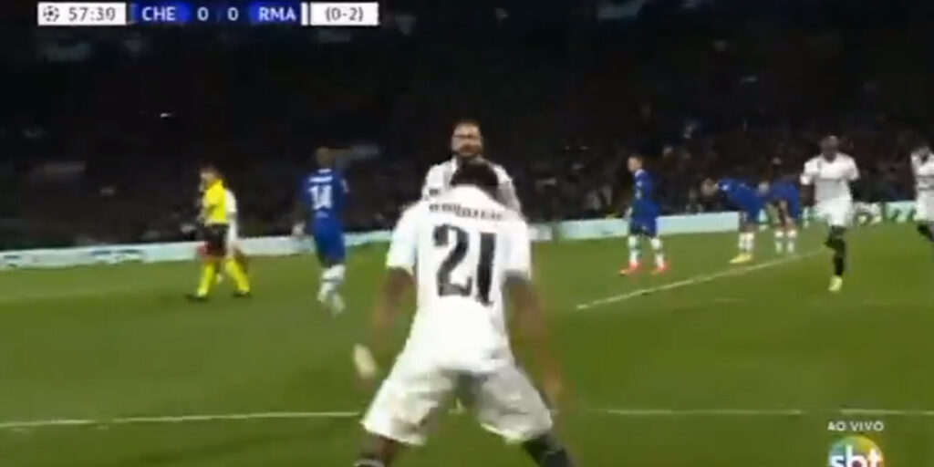 Rodrygo celebró como Cristiano Ronaldo ante el Chelsea en el Stamford Bridge