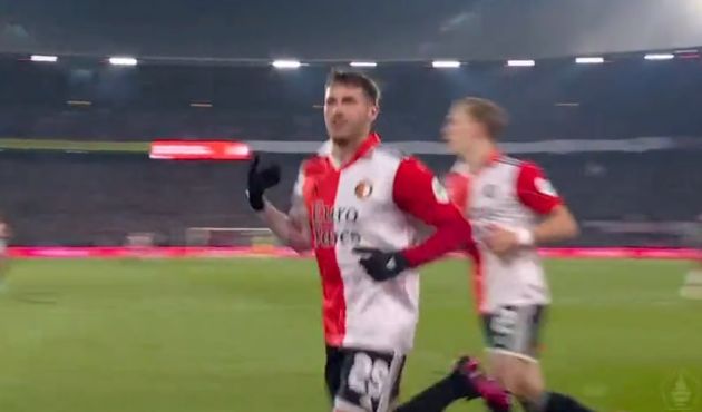 Repetición Gol Santiago Giménez Feyenoord vs Ajax 1-1