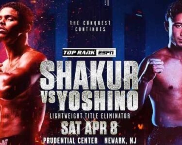 Shakur Stevenson vs Shuichiro Yoshino