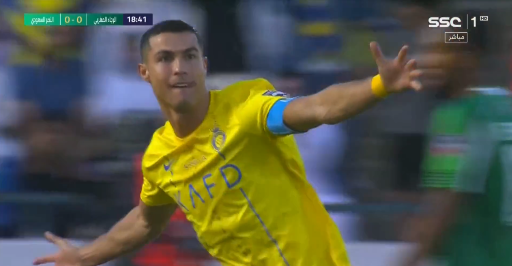 Golazo de Cristiano Ronaldo en el Al Nassr vs Raja Casablanca