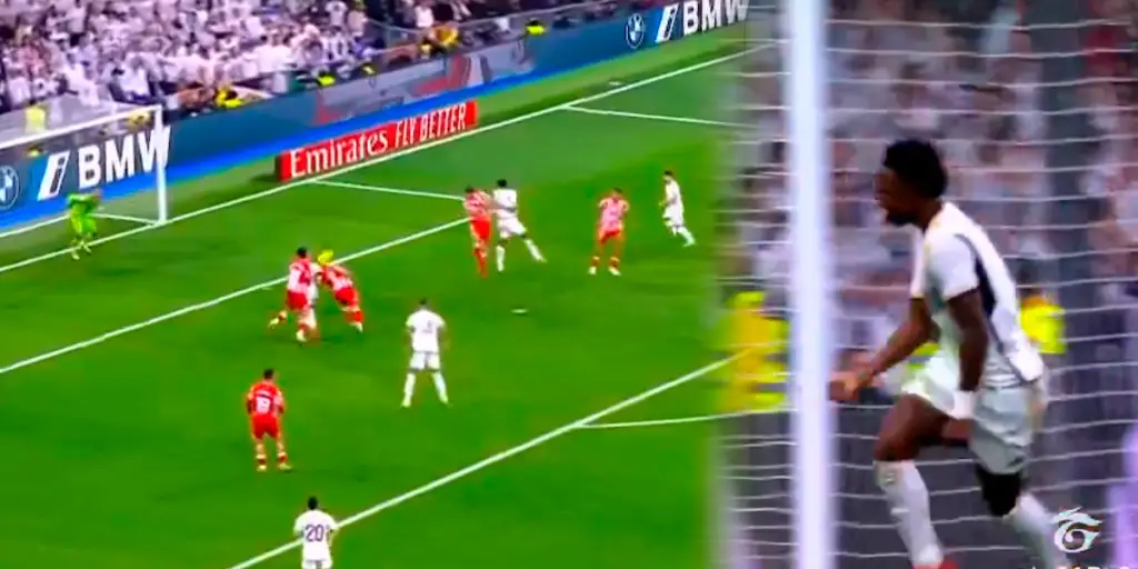 El gol polémico de Vinicius Jr a Almería que causó revuelo en redes sociales
