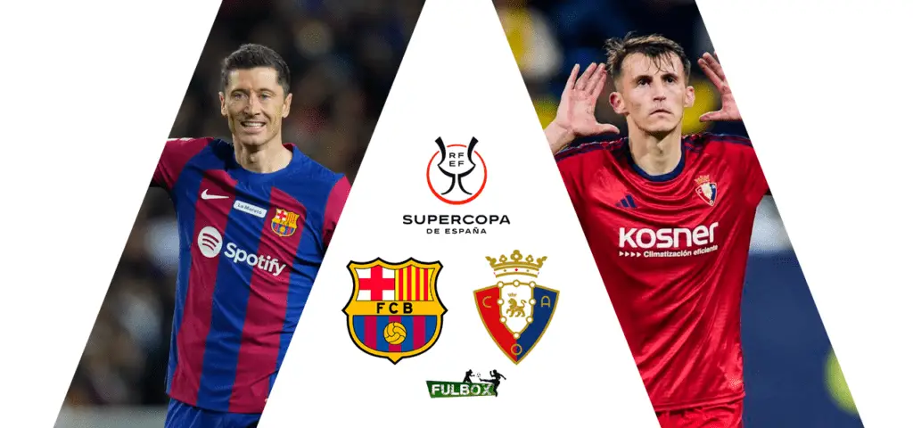 Posibles alineaciones Barcelona vs Osasuna Supercopa de España 2024