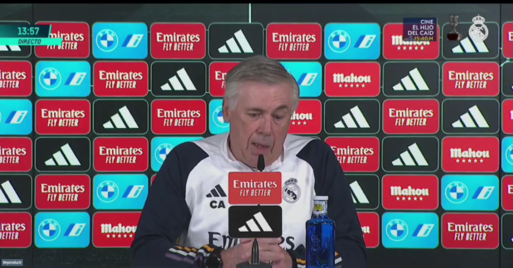 Carlo Ancelotti habló del 'supuesto' robo a Almería y envió un recado al Barcelona