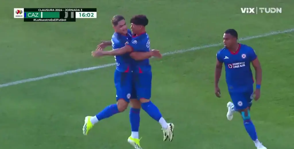 Así fue el primer gol del Toro Fernández con Cruz Azul vs Mazatlán